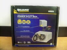 New Reliance Pbn50 50a Power Inlet Box Generator Cord Connection Free Priority