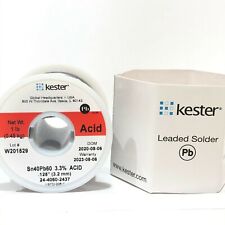 Kester Solder Wire 1 Lb 4060 Lead Sn40pb60 125 33 Acid Core 24 4060 2437