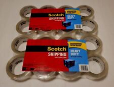 Scotch 3m Clear Industrial Shipping Tape Two 8 Packs Total 16 Rolls 8736 Yards