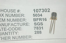 Sgs Bfr16 Transistor 3 Pin Vintage Part New Lot Quantity 10