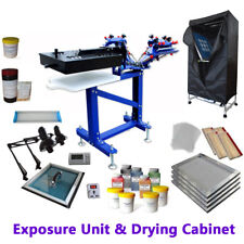 3 Color Screen Printing Materials Kit Silk Screen Press Amp Exposure Flash Dryer
