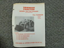 Yanmar Yfl155 Loader For Ym135d Ym155 Ym155d Tractor Owner Operator Manual