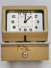 Acroprint Time Recorder Co Time Card Clock Punch No Key