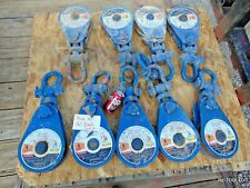 12 Ton 8 Sheave Pulley Snatch Block 34 78 Cable Wire Rope Swivel Shackle