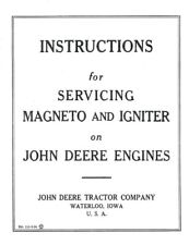 John Deere E Hit Amp Miss Engine Magneto Book Manual