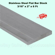 Stainless Steel Flat Bar Stock 316 X 2 X 6 Ft Rectangular 304 Mill Finish