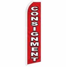 Consignment Advertising Super Flag Swooper Banner Business Sign