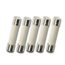 Pack Of 5 316 Inch X 34 Inch 5x20mm 15a 250v Fuses Ceramic Fast Blow Quic