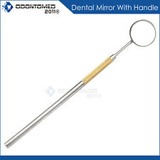 Dental Mouth Mirror 5 With Gold Plated Handle Dental Surgical Instruments