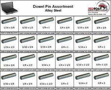 Dowel Pin Alloy Steel Assortment In 24 Hole Metal Small Locking Tray