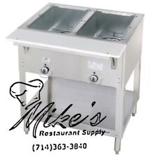 New 2 Well Gas Steam Table Wet Bath Duke Wb302 Commercial Nsf 4666 Food Aerohot