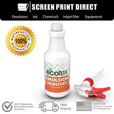 Ecotex Emulsion Remover Industrial Screen Printing Chemicals 1 Quart 32oz