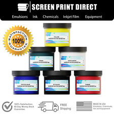 Ecotex Water Based Ink Kit For Screen Printing 6 Primary Colors 8oz