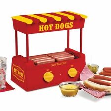 Hot Dog Roller Bun Warmer Machine Nostalgia Adjustable Heat Cooker Grill Retro
