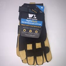 Wells Lamont Hydra Hyde Heavy Duty Goatskin Palm Leather Work Gloves Sz M L