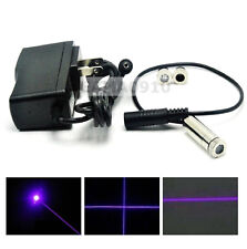 Focusable 405nm 20mw Violetblue Laser Dotlinecross Module With 5v Ac Adapter