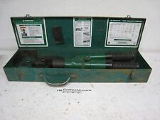 Greenlee 1989 Manual Hydraulic Dieless Crimper Hand Crimping Tool Amp Box