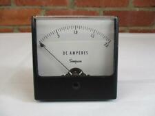 Vintage Simpson Panel Meter Dc Amperes 0 20
