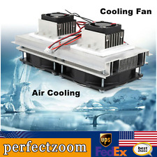 Thermoelectric Peltier Refrigeration Cooling System Cooler Fan Diy Kit 12v