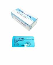 48 Pack 20 Training Surgical Sutures Silk Braided Sterile With Needle Black