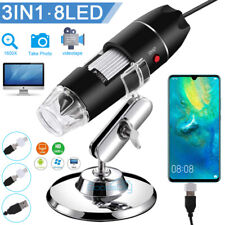 1600x 3mp Usb Digital Microscope Endoscope Magnifier Hd Video Camera With Stand