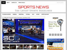New Design Sports News Blog Website Business For Sale With Automatic Content