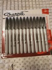 Sharpie Permanent Markers Fine Point Black 12 Count 12 Count