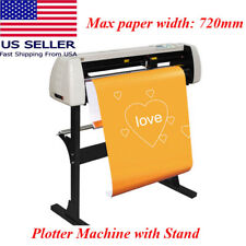 Vinyl Cutter 28 Inch 720 Mm Cutting Plotter Machine Lcd Screen With Accessories