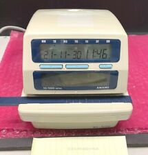 Amano Ns 5100 Electronic Time Punch Clock No Key