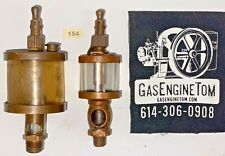 Set Essex Brass Corp Oiler Hit Miss Gas Engine Steampunk Vintage Antique Small