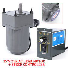 Ac 110v 25k Gear Reducer Motor Electric With Variable Speed Controller 54rpm 125