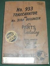 Cat Caterpillar 933 Traxcavator Track Loader Parts Manual Book Sn 11a1 3653