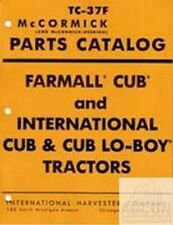 Farmall Cub International Lo Boy Parts Catalog Manual