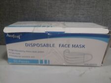50 Pieces Disposable Face 3 Layers Anti Dust Protective Mask Blue