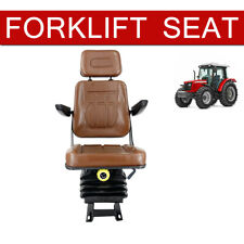 New Suspension Seat With Armrest Fits Excavator Forklift Dozer Loader Tractor Us