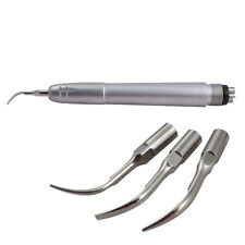 Denshine Portable Dental Piezo Ultrasonic Air Scaler Handpiece 4 Holes With 3 Tips