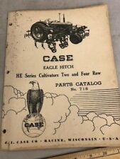 Case Eagle Hitch He Series Cultivators 2 Amp 4 Row Parst Catalog No 718