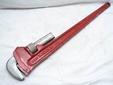 Vintage Ridgid 36 Iron Straight Pipe Wrench Oil Drilling Rig Tool Heavy Duty