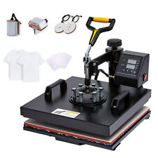 5in1 T Shirt Printing Machine 15x15 Heat Press Machine Shirt Mug Hat Transfer