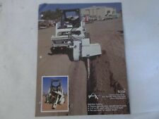 Bradco Skid Steer Trencher And Model 420 Auger Backfiller Brochure