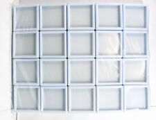 20 Pcs Of Top Glass Plastic Gemstone Jewelry Display Jar Box White Size 4x4 Cm