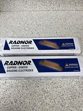 Lot Of 2 Box Radnor 64002223 Copper Coated Electrodes Gouging 14 X 12 100 Pcs