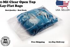 New Listingclear Plastic Bags Open Top Lay Flat 1 Mil Baggies Large Small 1mil Poly Bolsas