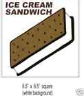 Ice Cream Sandwich 2 Concession Food Truck Decal Sticker 6.5