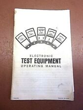 Vintage Electronic Test Equipment Operating Manual Generic How To Booklet