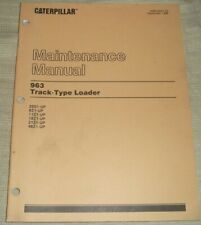 Cat Caterpillar 963 Track Loader Maintenance Manual Book 29s 6z 11z 18z 21z 48z