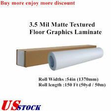 54inx 50yd Matte Textured Printable Lamination Film Anti Slip Laminating Rolls