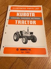 Original Genuine Kubota M6950 M7950 Tractor Parts Book Catalog Manual