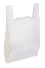 Plastic Bags 500 T Shirt White 18 X 8 X 30 Grocery Supermarket Shopping Large