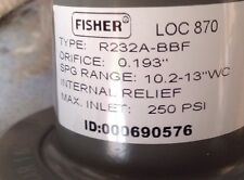 Fisher Propane Integral Two Stage Regulator R232a Bbf Amp Pol X 14 X 12 Tank Adt